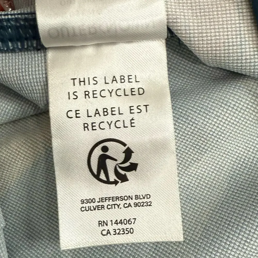 Outerknown Blue Pink Yellow Orange Brush Strokes Men's Swim Shorts Trunks sz 34 - Picture 7 of 10